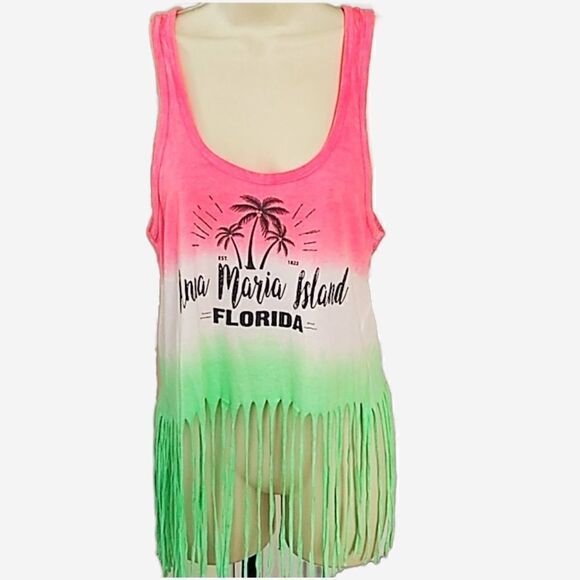 Fringed crop top tank  - Picture 1 of 6